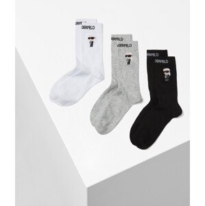 Ponožky 3-pack karl lagerfeld k/ikonik 2.0 socks 3 pack různobarevná 39/42