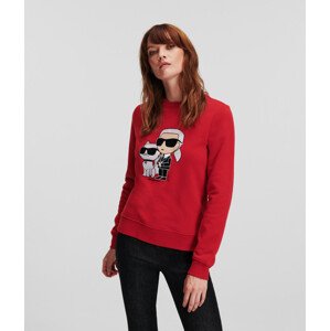 Mikina karl lagerfeld ikonik 2.0 sweatshirt červená xs