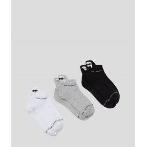 Ponožky 3-pack karl lagerfeld k/ikonik 2.0 short socks 3p různobarevná 35/38