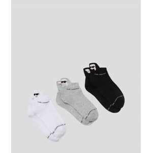 Ponožky 3-pack karl lagerfeld k/ikonik 2.0 short socks 3p různobarevná 39/42