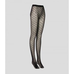 Punčochy karl lagerfeld k/monogram party tights černá s