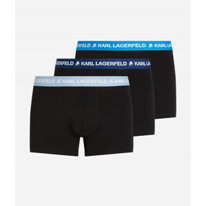 Spodní prádlo karl lagerfeld logo trunk colorband 3-pack modrá l