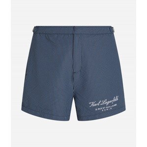 Plavky karl lagerfeld hotel karl striped boardshorts modrá l