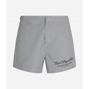 Plavky karl lagerfeld hotel karl striped boardshorts bílá xl