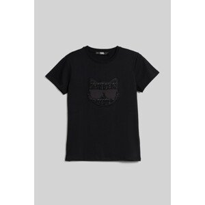 Tričko karl lagerfeld boucle choupette t-shirt černá s