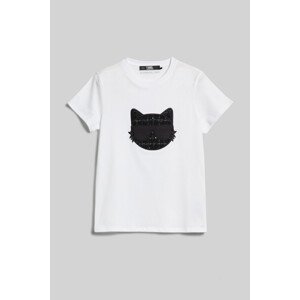 Tričko karl lagerfeld boucle choupette t-shirt bílá l