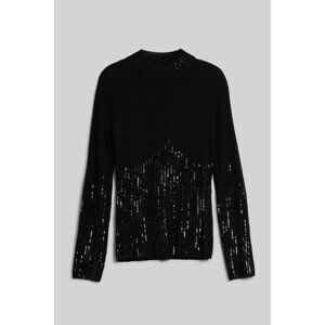 Rolák karl lagerfeld lslv mockneck knit černá s