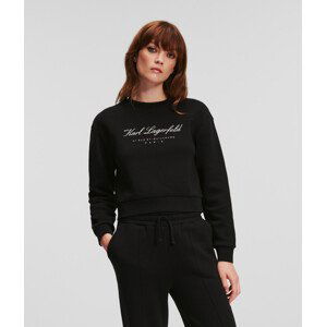 Mikina karl lagerfeld hotel karl sweatshirt černá xs