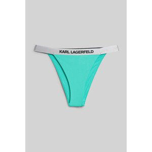 Plavky karl lagerfeld logo bikini bottom w/ elastic zelená l