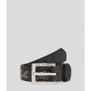 Opasek karl lagerfeld k/signature rocky belt černá 65