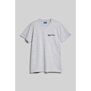 Tričko karl lagerfeld jeans klj slim sslv tee mid grey heather