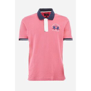 Polokošile la martina man polo s/s piquet stretch růžová m