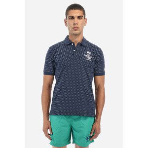 Polokošile la martina man polo s/s printed piquet modrá m