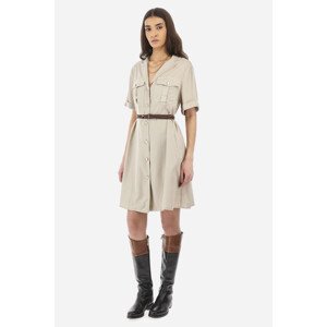 Šaty la martina woman dress tencel twill hnědá 44