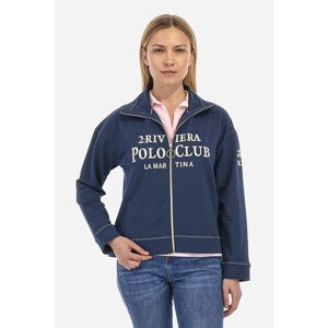 Mikina la martina woman full zip spring fleece modrá 2