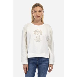 Mikina la martina woman fleece crewneck l/s spri bílá 1