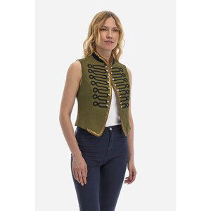 Sako la martina woman sleeveless jacket cotton zelená 40