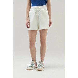 Šortky woolrich cotton fleece short bílá l