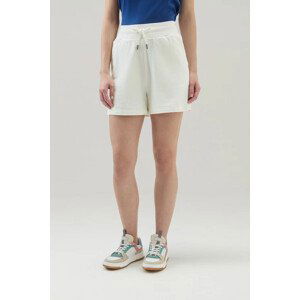 Šortky woolrich cotton fleece short bílá m