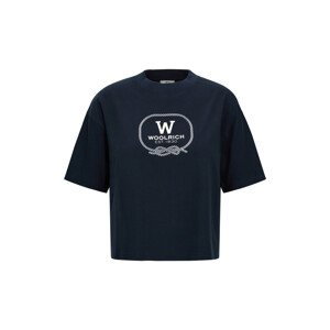 Tričko woolrich graphic t-shirt modrá l