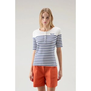 Tričko woolrich striped jersey t-shirt modrá xs