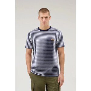 Tričko woolrich striped t-shirt modrá l