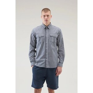 Košile woolrich light check shirt modrá xxl