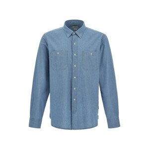 Košile woolrich chambray utility shirt modrá m