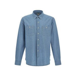 Košile woolrich chambray utility shirt modrá xxxl