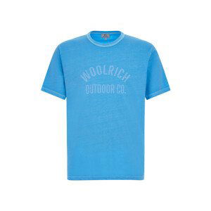 Tričko woolrich light garment dyed t-shirt modrá m