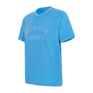 Tričko woolrich light garment dyed t-shirt modrá m