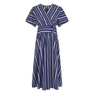 Šaty woolrich striped poplin long dress modrá m