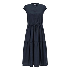 Šaty woolrich poplin long dress modrá xs