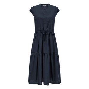 Šaty woolrich poplin long dress modrá m