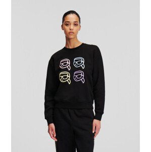 Mikina karl lagerfeld ikonik 2.0 outline sweatshirt černá s