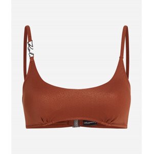 Plavky karl lagerfeld karl dna glam scoop top copper