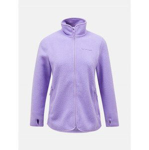 Mikina peak performance w pile zip jacket fialová s