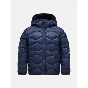 Bunda peak performance jr helium down hood jacket modrá 160