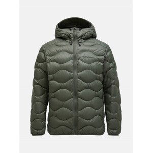 Bunda peak performance m helium down hood jacket zelená l