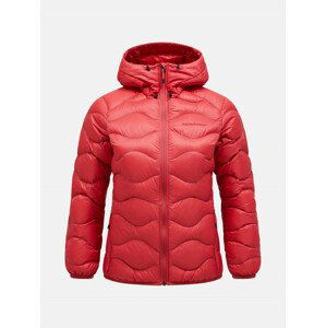 Bunda peak performance w helium down hood jacket červená m