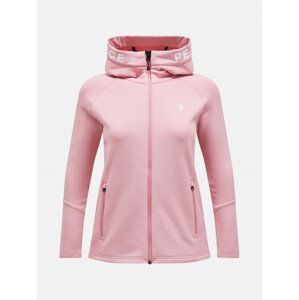 Mikina peak performance w rider zip hood růžová s