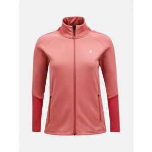 Bunda peak performance w rider zip jacket růžová m