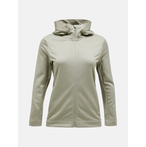 Mikina peak performance w rider tech zip hood zelená m