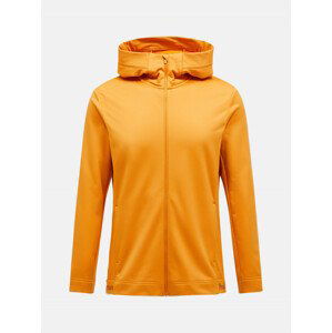 Mikina peak performance m rider tech zip hood oranžová m