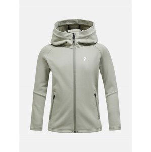 Mikina peak performance jr rider zip hood zelená 160