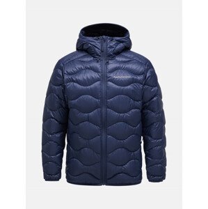 Bunda peak performance m helium down hood jacket modrá l