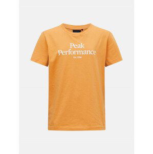 Tričko peak performance jr original tee oranžová 160