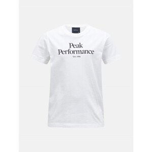 Tričko peak performance jr original tee bílá 170