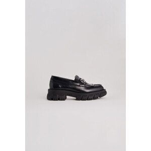 Mokasíny karl lagerfeld precinct fringe trim loafer černá 39