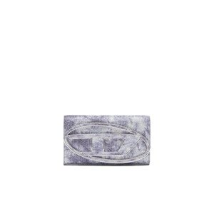 Peněženka diesel 1dr 1dr wallet strap wallet silver blue